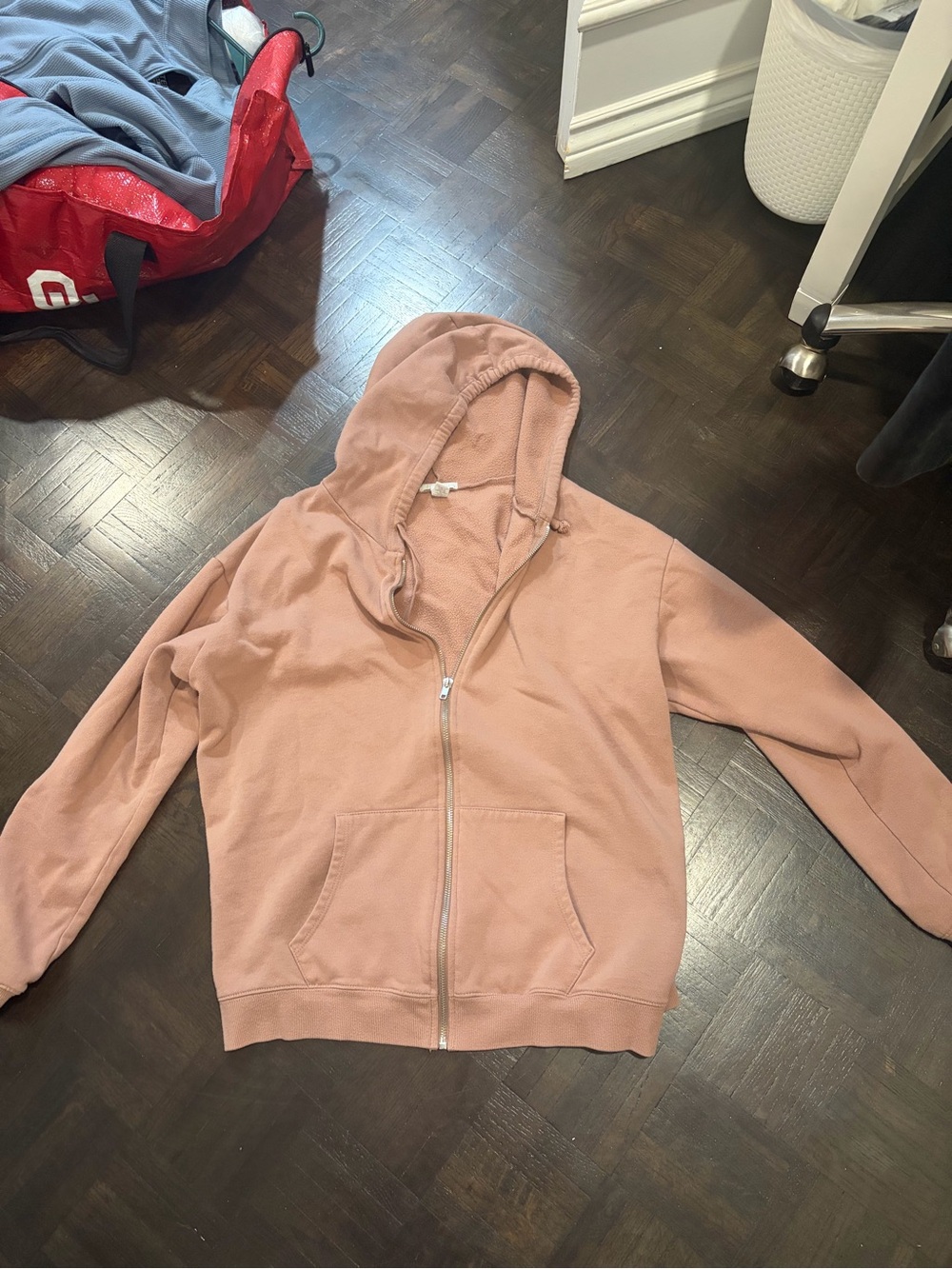 Brown zip up